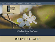 Tablet Screenshot of huntandson.com